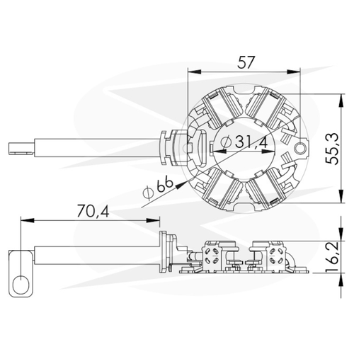 Porta Escova Motor de Partida Mitsubishi Nissan Ford Volvo