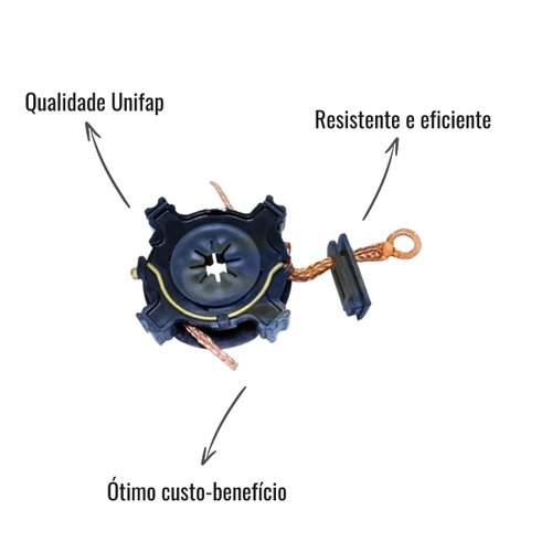 Porta Escova Motor de Partida Unifap 1.171/4 Celta Corsa Palio Stilo