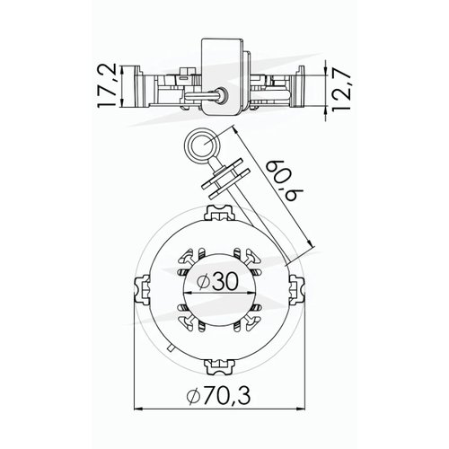 Porta Escova Motor de Partida Unifap 1.171/4 Celta Corsa Palio Stilo