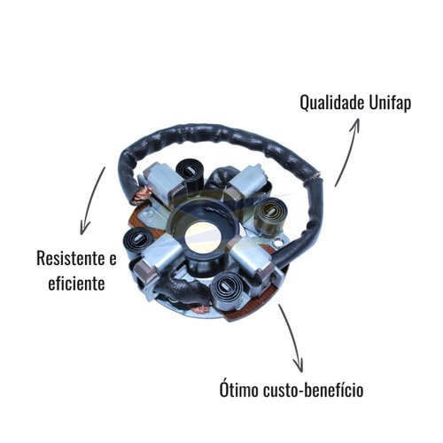Porta Escova Motor de Partida Unifap 1.196/4 Prestolite