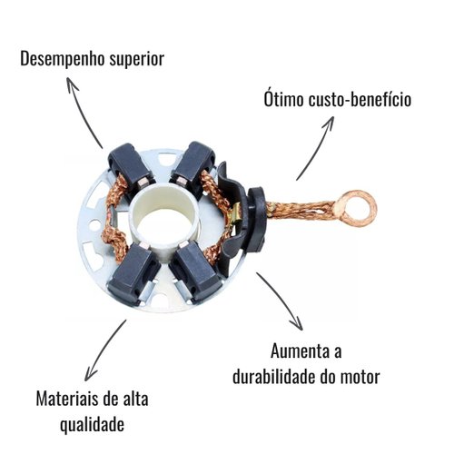 Porta Escova Motor de Partida Unifap 1.250/4 Gol Voyage Up!