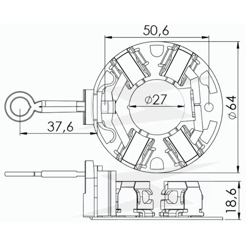 Porta Escova Motor de Partida Unifap 1.250/4 Gol Voyage Up!