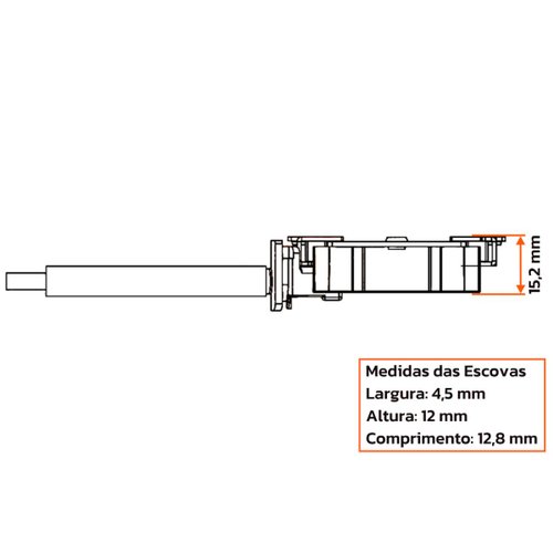 Porta Escova Motor Partida Unifap 1.178/4 Pajero Sportage
