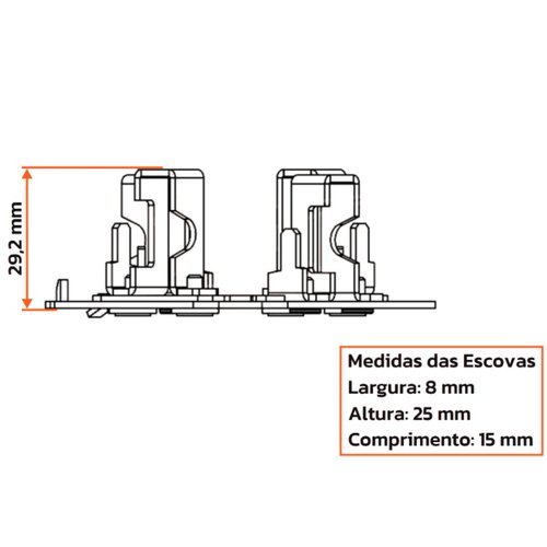 Porta Escova Motor Partida Unifap 1.211/4 Hilux Besta Bongo