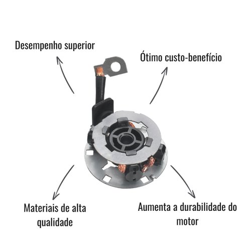 Porta Escova Motor Partida Unifap 1.365/4 Renegade Compass