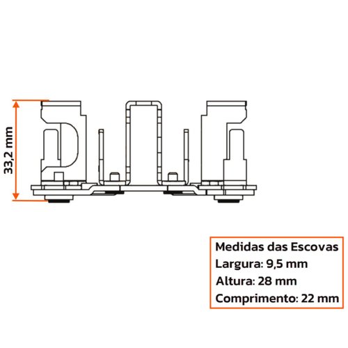 Porta Escova Motor Partida Unifap 1190/4 Constellation Cargo