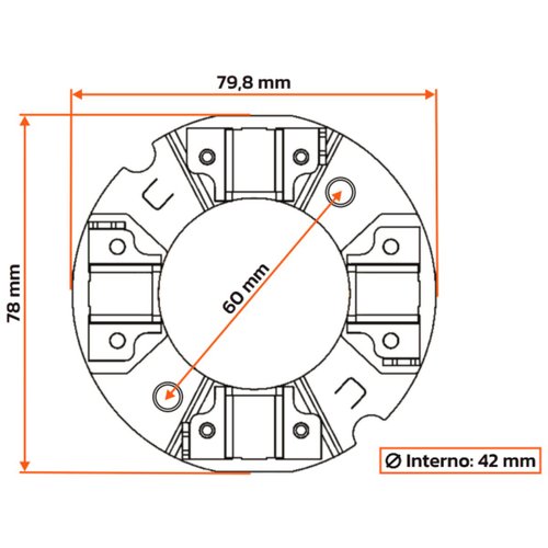 Porta Escova Motor Partida Unifap 1190/4 Constellation Cargo