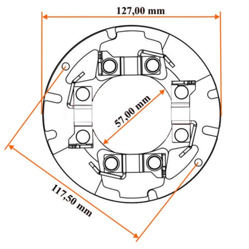 Porta Escova para Motor de Partida Unifap 1.120/4 Ford Cargo
