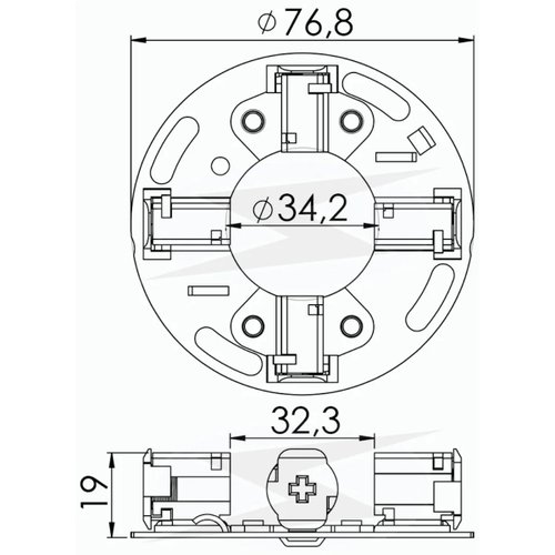 Porta Escova para Motor de Partida Unifap 1.186/4 S10 Amarok Sprinter