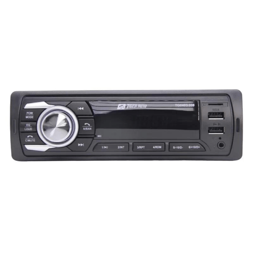 Rádio MP3 Player Tiger Automotivo FM Bluetooth USB MicroSD