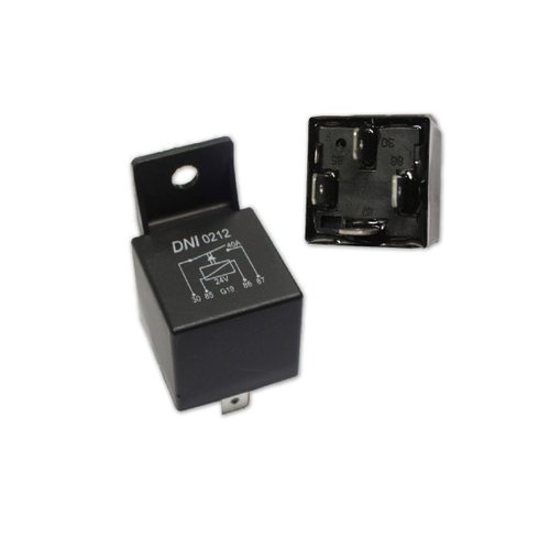 Relé Auxiliar Universal DNI 0212 24V 40A 4 Terminais Com Suporte