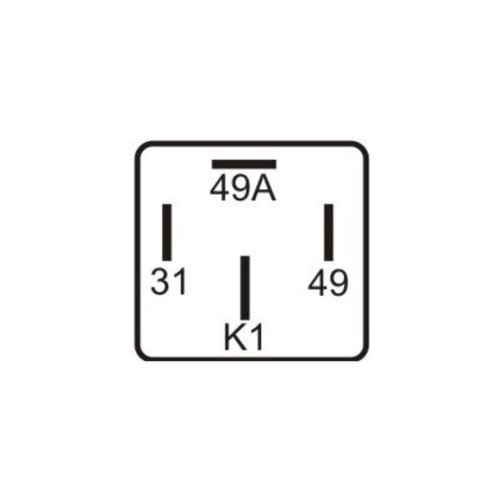 Relé de Comando de Pisca Alerta Universal DNI0412S4 12V Com Suporte