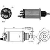 Relé de Partida Case Ford Mercedes Benz ZM M10 M8 M5 12v