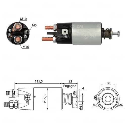 Relé de Partida Iveco Volvo FM FMX LM ZM CAP M10 M5 24v