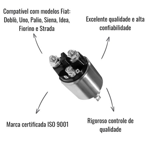 Relé de Partida ZM 4-381 12V para Fiat