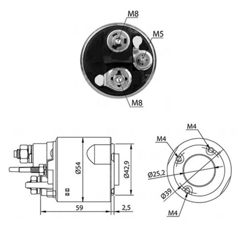 Relé de Partida ZM 4-494 12V Renault Clio Megane Kangoo