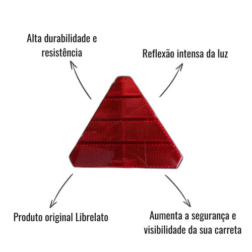 Retrorrefletor Triangular Braslux Librelato Original 22/23