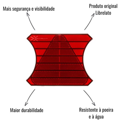 Retrorrefletor Triangular Flex Braslux Original Librelato