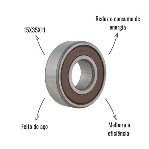 Rolamento NSK 6202DDUC3 15X35X11