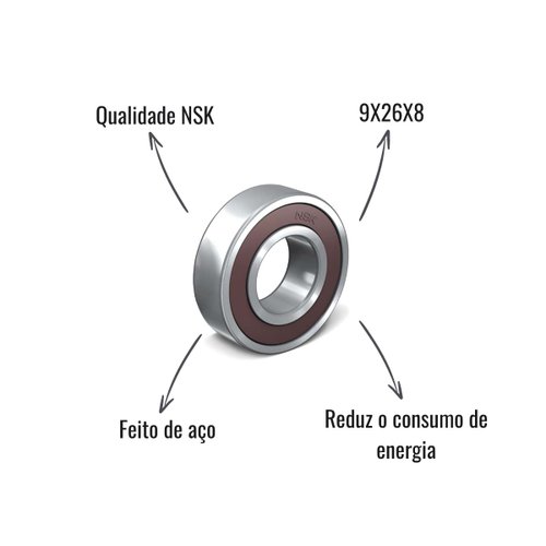 Rolamento NSK 629-A-4DDMC3 9X26X8