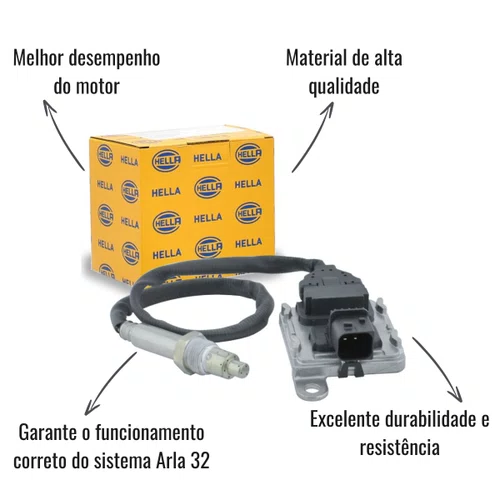 Sensor NOx Arla Hella 24V 4T Euro 6 Mercedes Actros Arocs