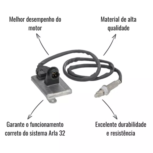 Sensor NOx Arla Hella 24V 4T Scania Série 5 P G R S Euro 5