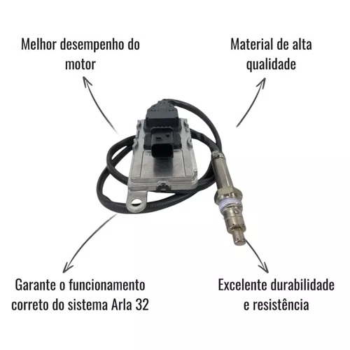 Sensor NOx Arla Hella 24V 4T Scania Série 6 P G R S Euro 6