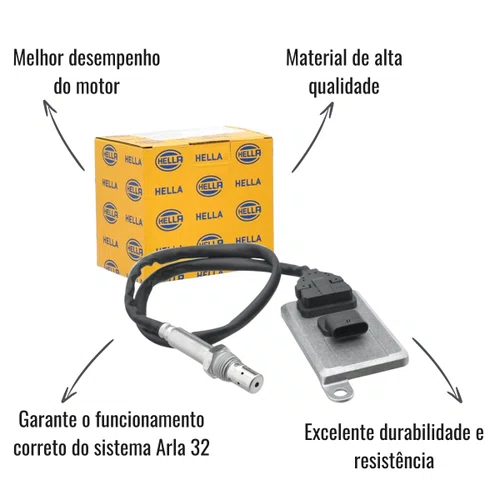 Sensor NOx Arla Hella 24V 5T Euro 5 Accelo Actros Atego Axor