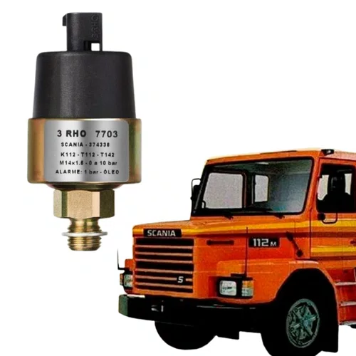 Sensor Pressão Óleo 3RHO 7703 Scania 112 113 114 124 142 143
