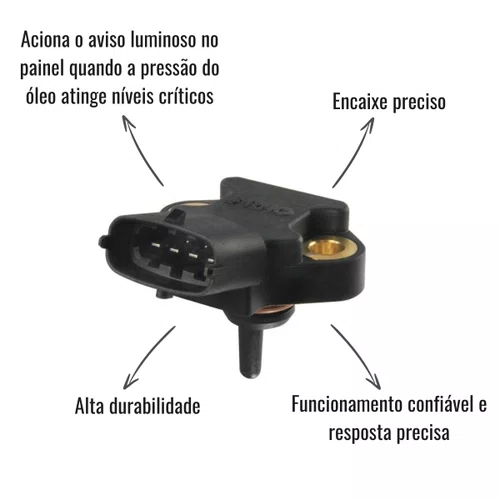 Sensor Pressão Temperatura Óleo 3RHO 7732 MB Iveco VW