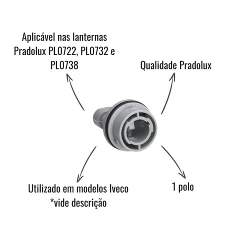 Soquete Nylon Pradolux 1 Polo Iveco