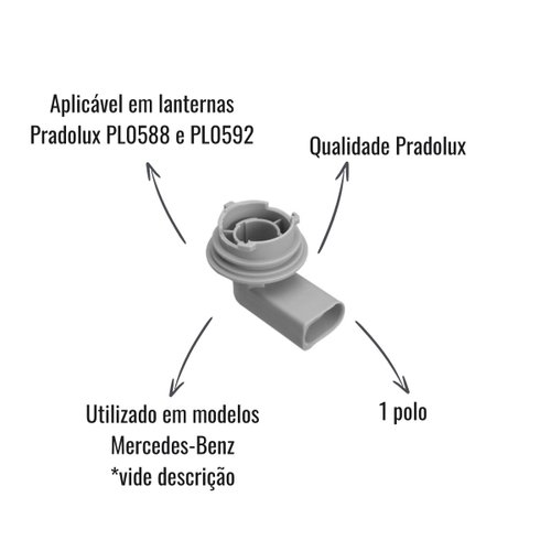 Soquete Nylon Pradolux 1 Polo Mercedes-Benz
