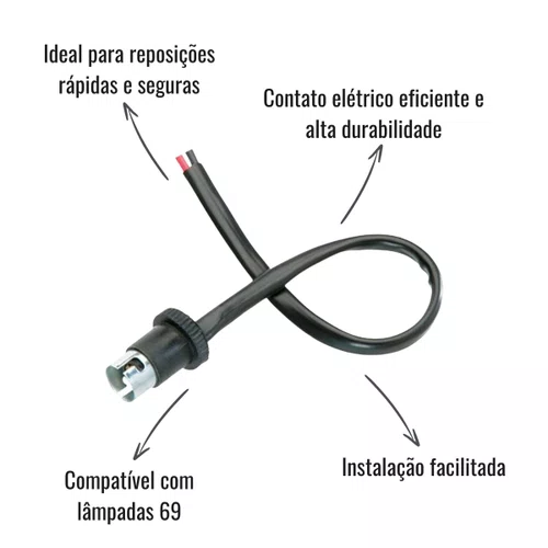 Soquete Sinalsul Completo 1 Polo Lâmpada 69 5 Unidades