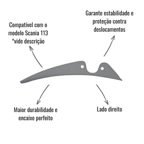 Suporte Abraçadeira Para-Lama Borghetti Direito Scania 113
