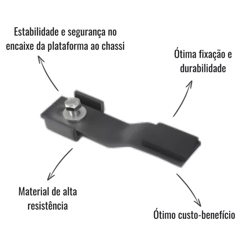 Suporte Fixação Plataforma Chassi Fabbof Volvo FH