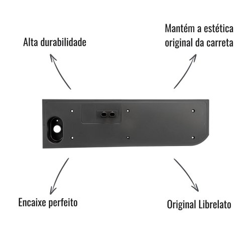 Tampa Lanterna Traseira Braslux Esquerdo Original Librelato