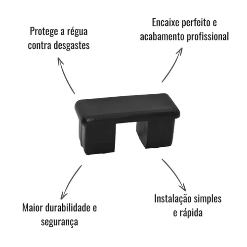 Tampa para Régua Tira Fino para Carretas Randon 12 Unidades