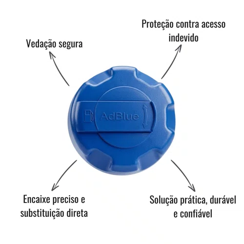 Tampa Tanque Arla Embrymagem Com Chaves Volvo FH FM VM