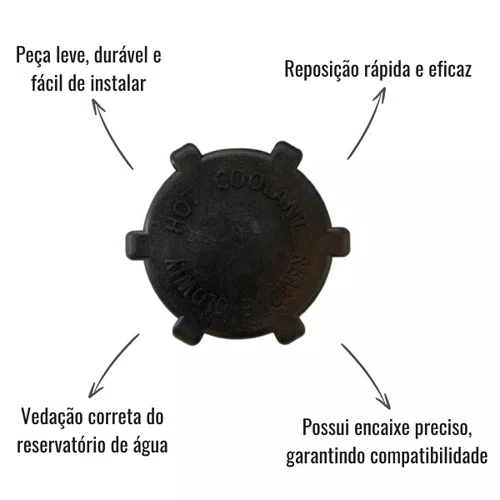 Tampa Tanque Expansor Radiador para Scania Série 4 Série 5