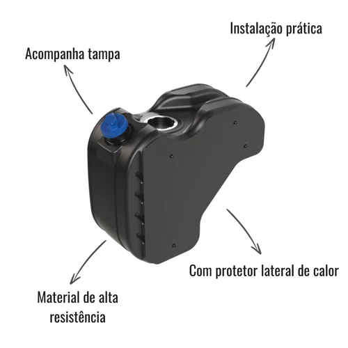 Tanque Arla Bepo 50L Com Protetor de Calor Scania Série 5