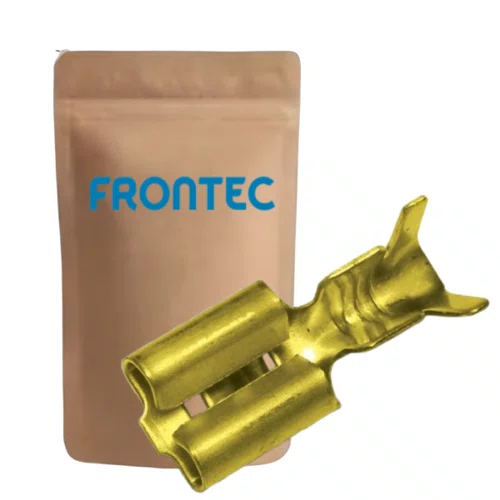 Terminal Fêmea Com Trava 6.3 Frontec 100 Unidades