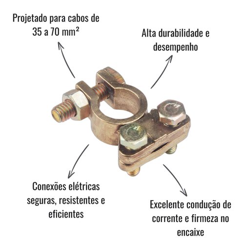 Terminal para Bateria Hikari HK-301 Sapão Grande 10 Unidades