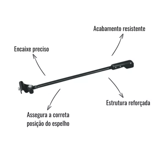 Tirante Espelho Retrovisor Fabbof Menor MB HPN 1618