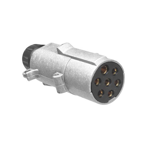 Tomada Engate Macho 7 Polos de Metal Carreta Hella 24V 16A