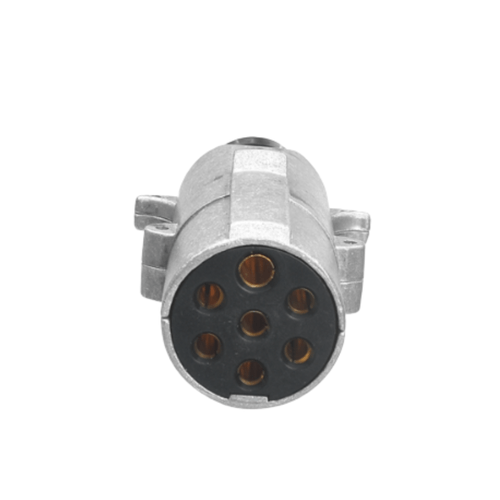 Tomada Engate Macho 7 Polos de Metal Carreta Hella 24V 16A
