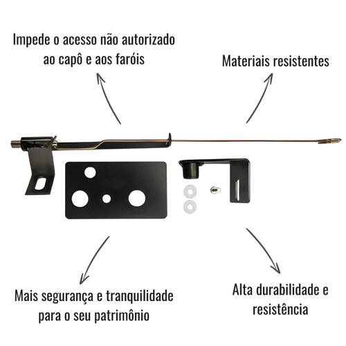 Trava Antifurto Capô Farol Vtruck Direito Scania NTG 2019