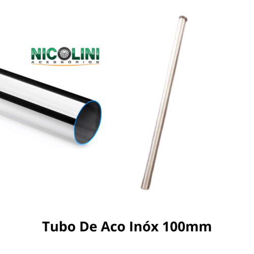 Tubo de Aço Inox Nicolini 100mm para Rodoar