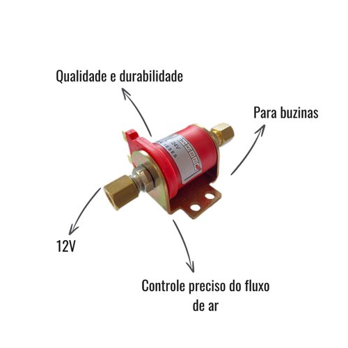 Válvula Solenoide 12V para Buzina