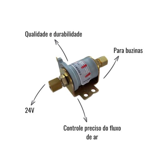 Válvula Solenoide 24V para Buzina