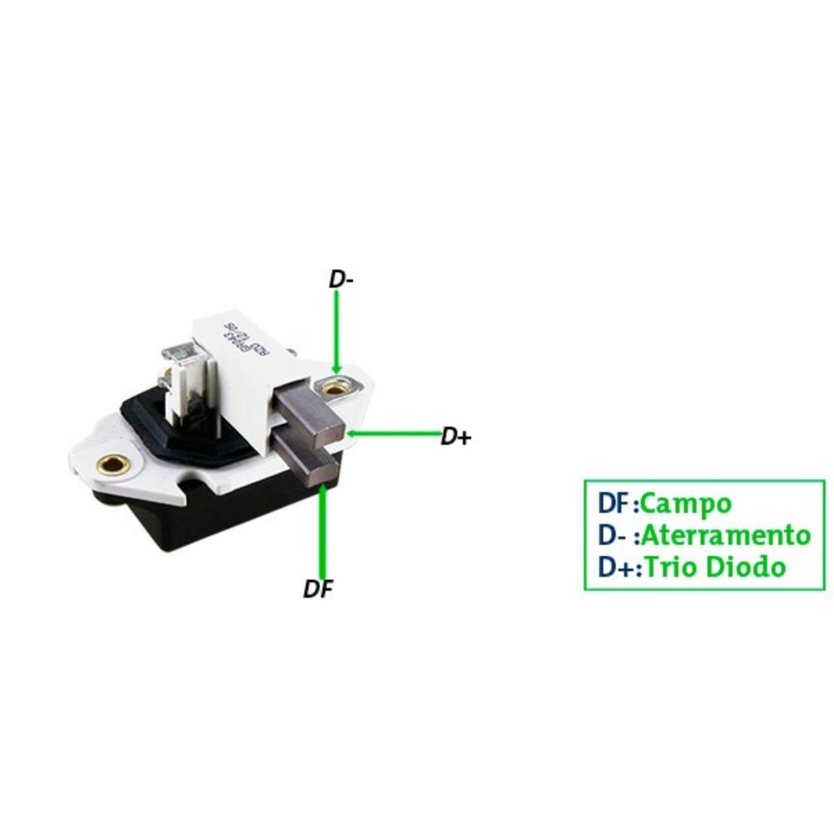 Regulador de Voltagem Gauss GA041 28V Volvo Ford Scania